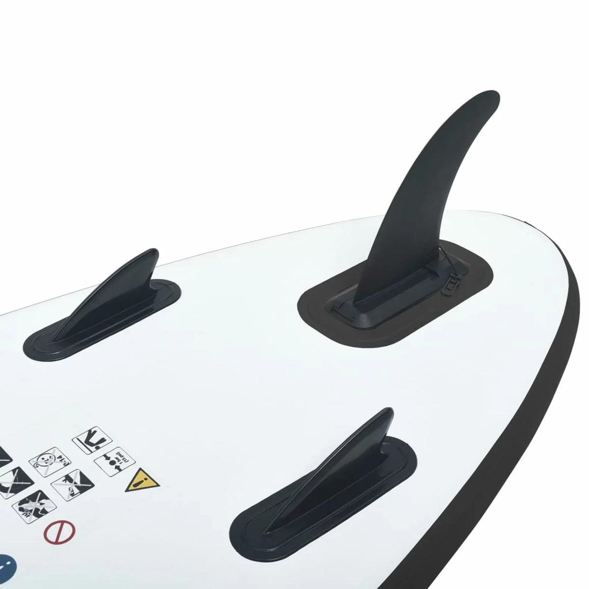 Inflatable Paddleboard Set Black and White