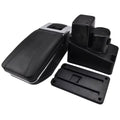 For Honda Jazz/ Fit 2002-2008 Armrest Central Console Storage Box Compartment Black