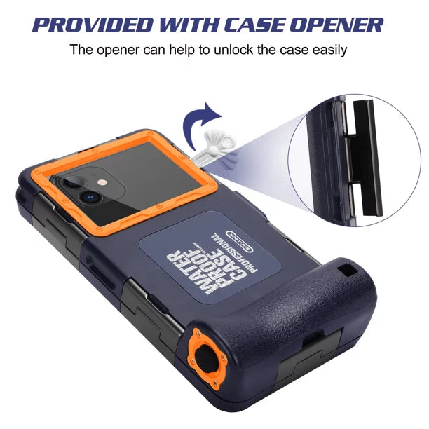 UrbanX Professional [15m/50ft] Swimming Diving Surfing Snorkeling Photo Video Waterproof Protective Case Underwater Housing for Tecno Camon 17 And all Phones Up to 6.9 Inch LCD with Lanyard