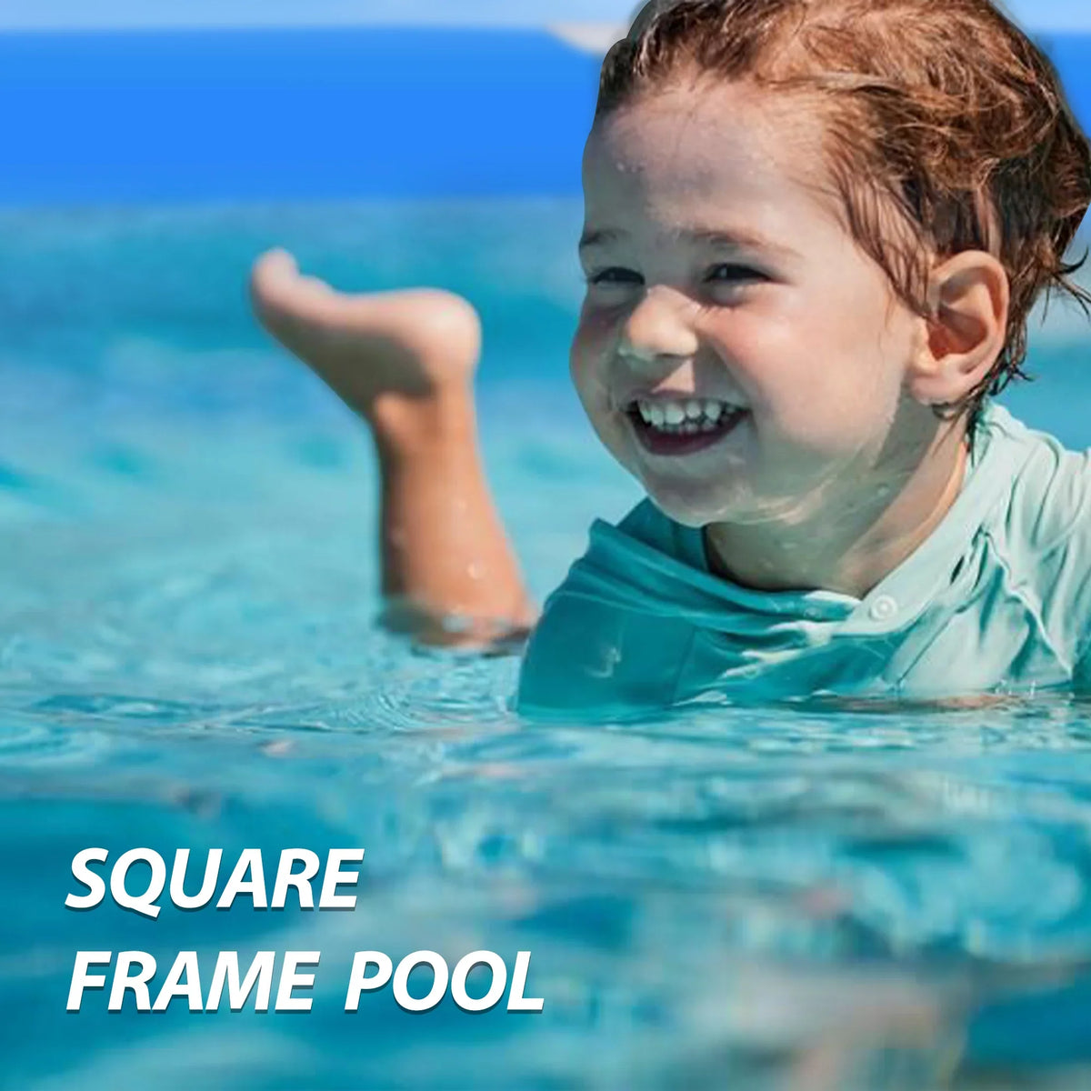Enclosure 59x59 Metal Frame Pool Summer - Shield Swimming Pool for Summer Water Play, Outdoor Indoor Pool Ball/Sand Pit for Backyard Party