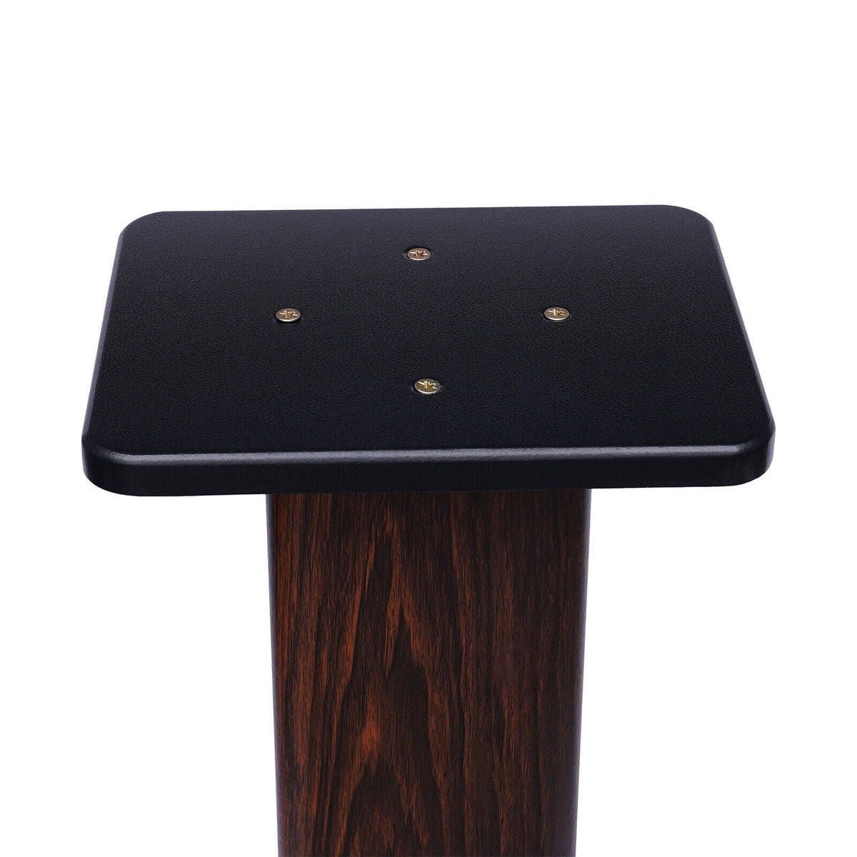 1 Pair Black Walnut Timber Speaker Stands for Surround Sound & Book Shelf Speakers 36"