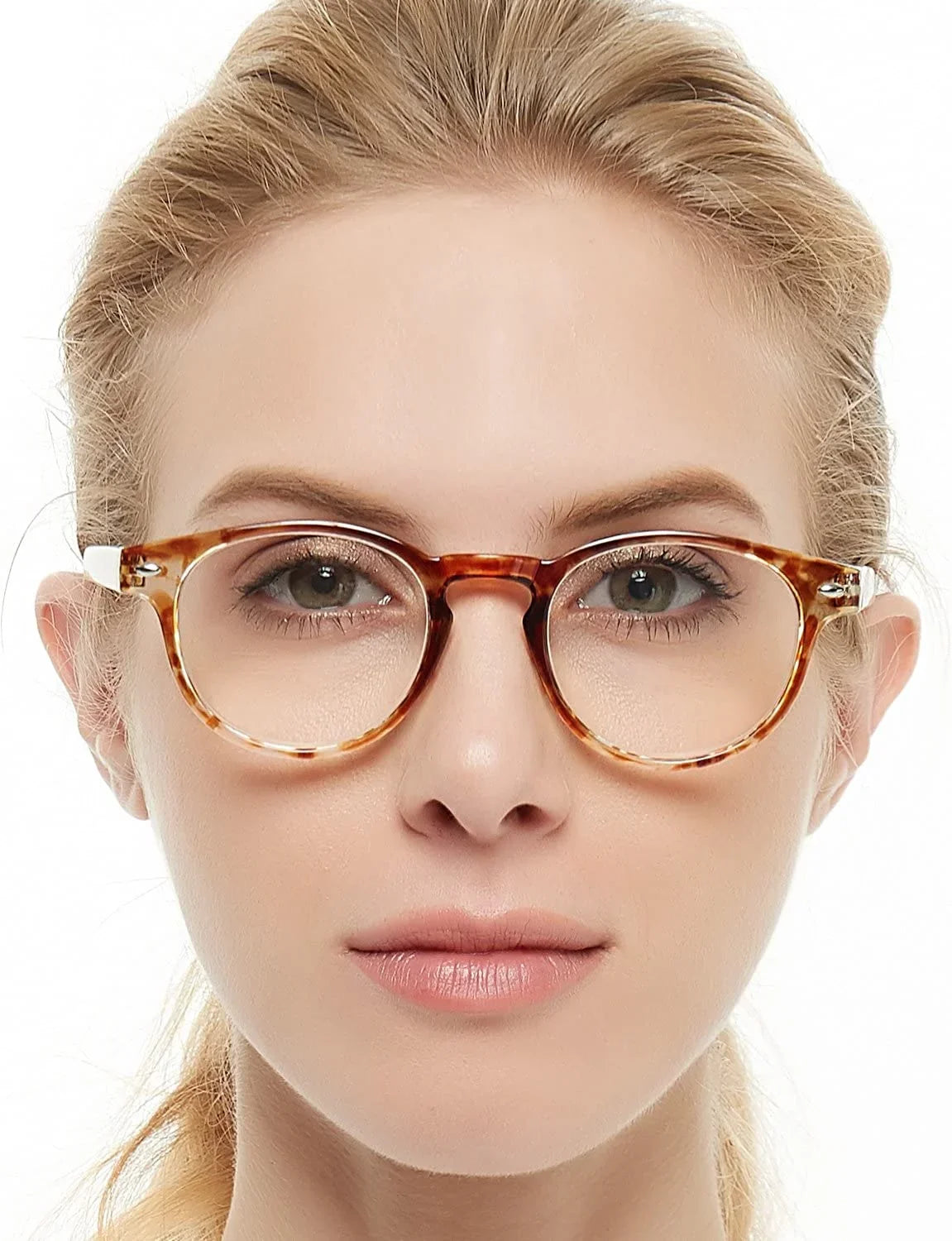 OCCI CHIARI Lightweight Style Acetate frame Stylish Reading Glasses For Women(Yellow,3.0)