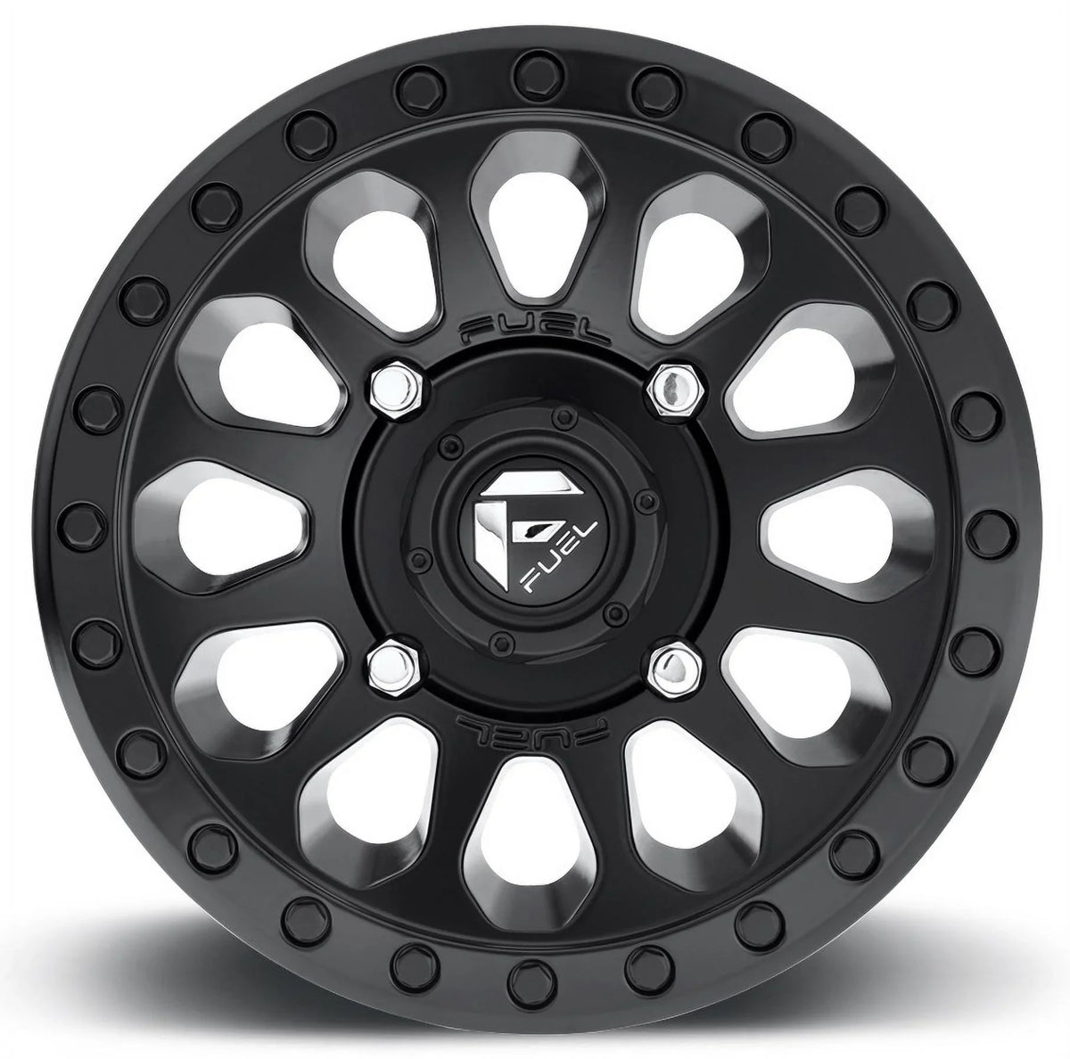 Fuel Vector 14" Wheels Black 30" Warrior XT Tires Kawasaki Mule Pro FXT