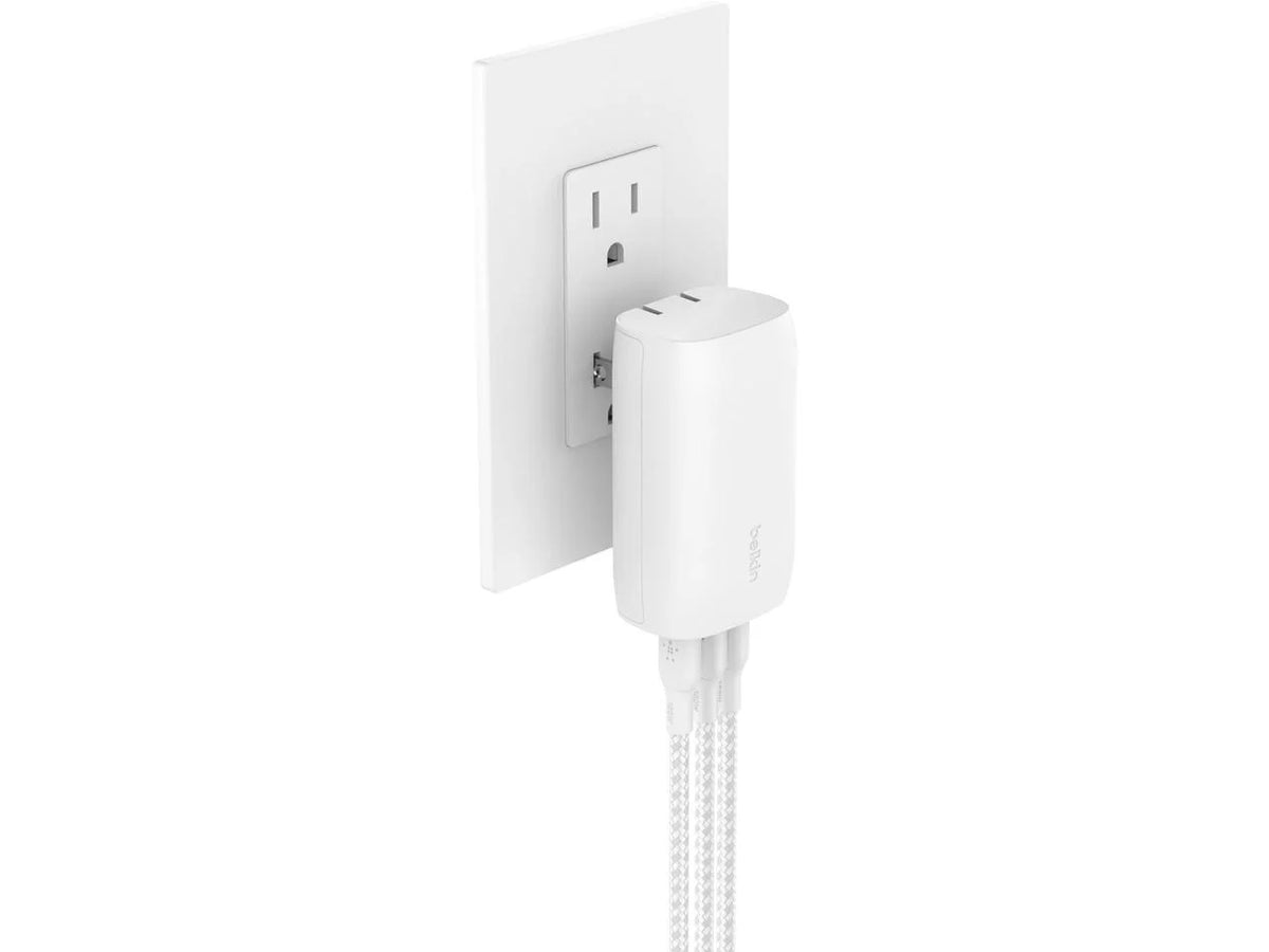 Belkin 67 Watt 3-Port USB-C Wall Charger - USB-C PD 3.1 Enabled Fast Charging