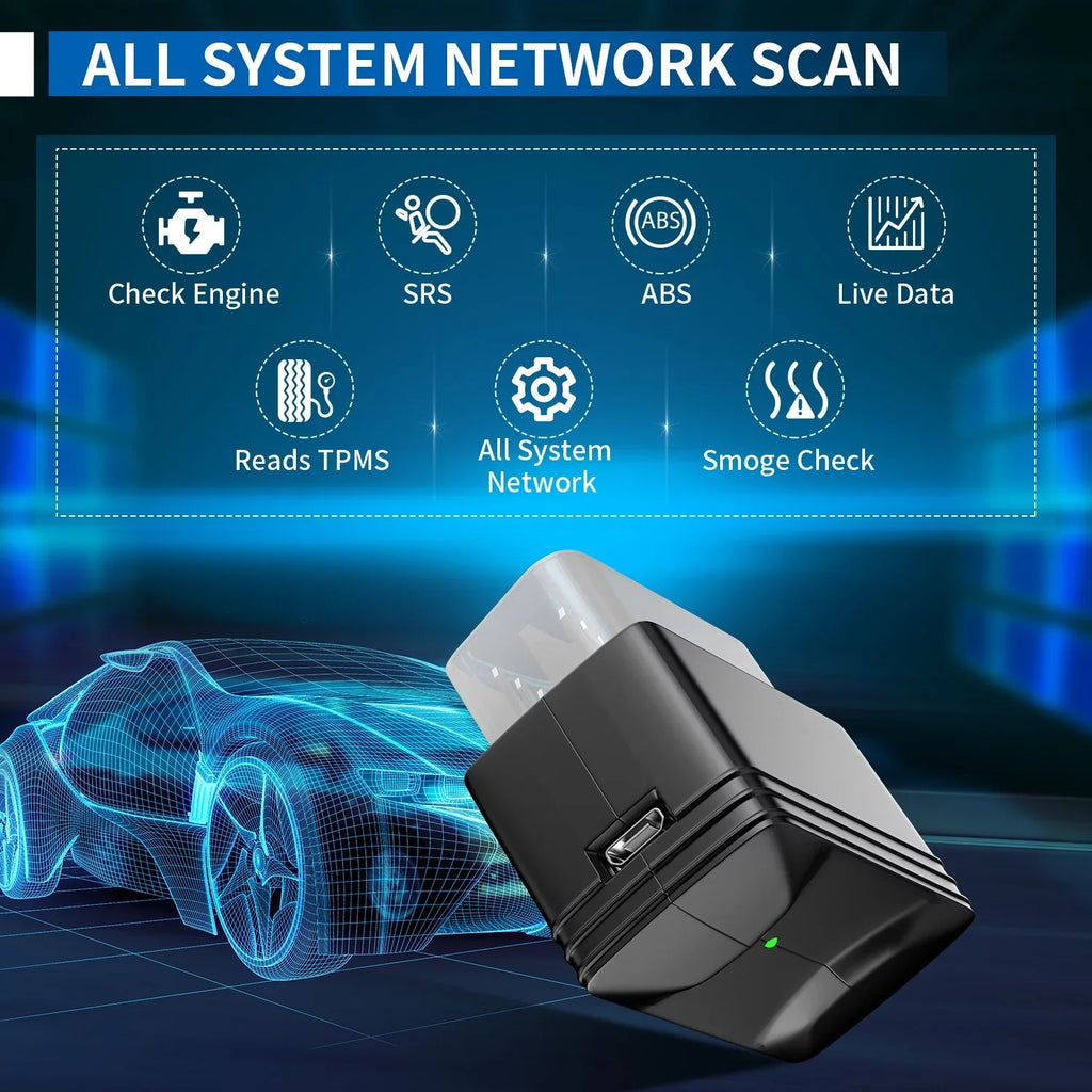 Innova 6000P Wireless Bluetooth Code Reader Car ABS SRS Engine Diagnostic Scan Tool Auto Adapter OBD2 Scanner Scan Full System Code Scanner for Chevrolet GMC Buick Ford Chrysler Lincoln Dodge