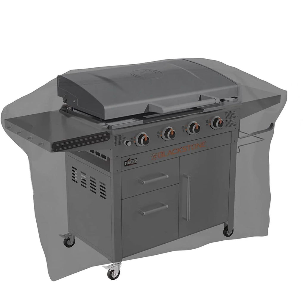 Heavy Duty 600D Polyester Enclosure Fits 5482 Blackstone 36 inches Griddle Cooking Station with Hood,Also for Blackstone 28 inch XL,Outdoor Flat Top Gas Grill Enclosure with Straps