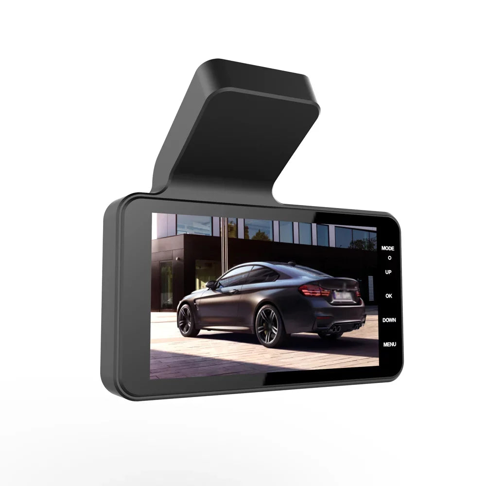 Shinysix 1080P DVR Dash Camera 4 Inch Car Dashcam Driving Recorder 170° Wide Angle with Touchscreen Support Night-Vision Loop Recording Motion Detection Reversing Picture