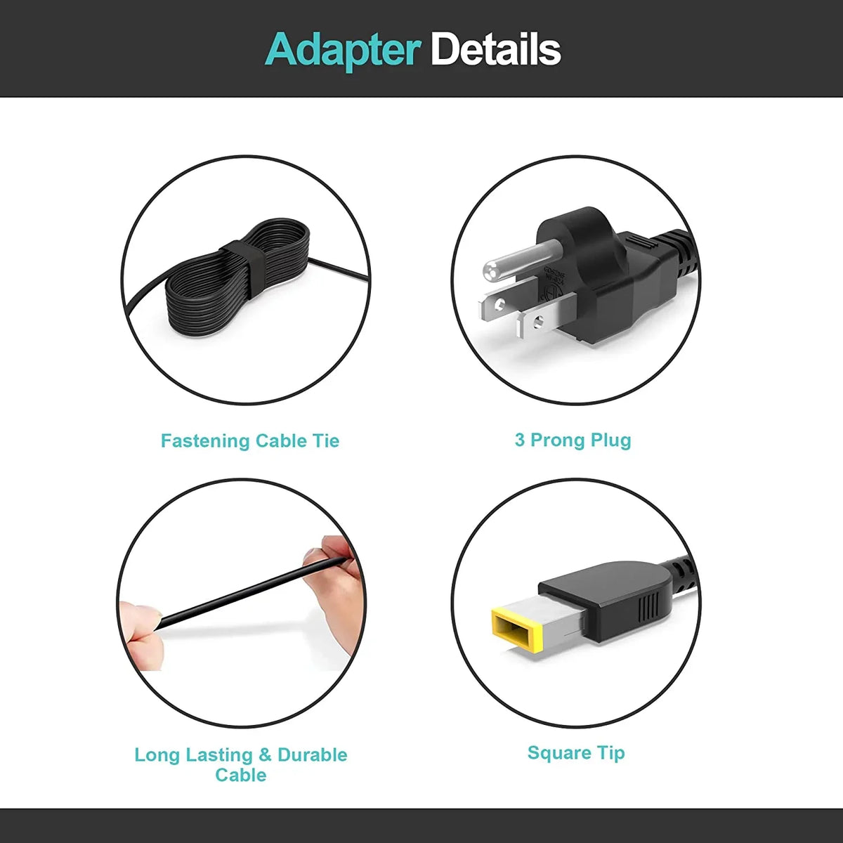 ADL230NDC3A Charger 230W AC Adapter for Lenovo Legion Y540-15IRH-PG0 (81SY)