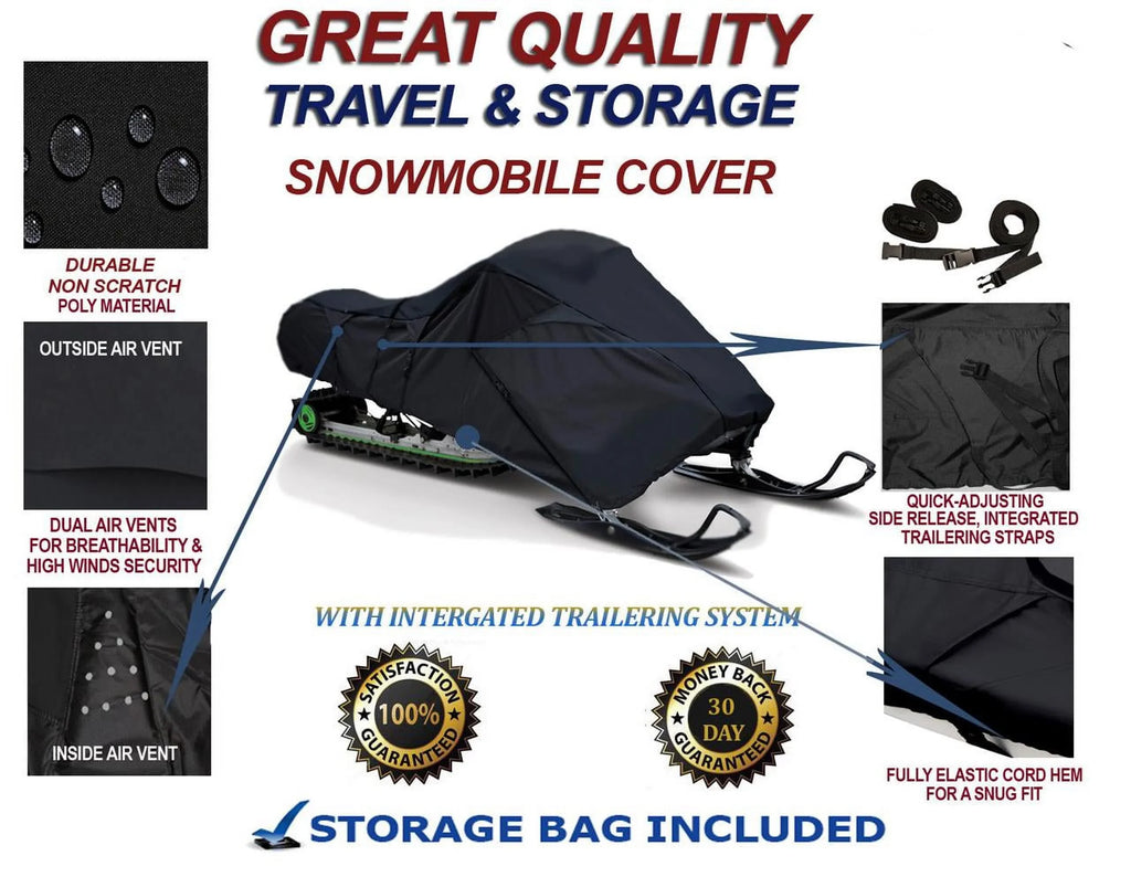 300D Snowmobile Travel and Storage Shield Compatible for 2013-2015 Ski Doo Bombardier GSX SE E-TEC 600 H.O. Sleds. Slush and Mud Protection