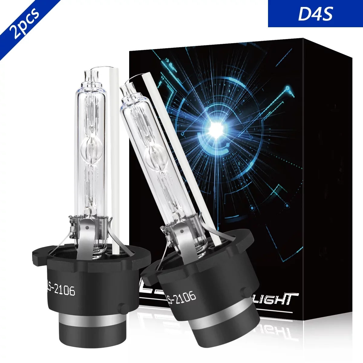 2pcs D4S Xenon HID Headlight Bulbs for Subaru Outback 2015-2017 Low Beam Headlamp 6000K White