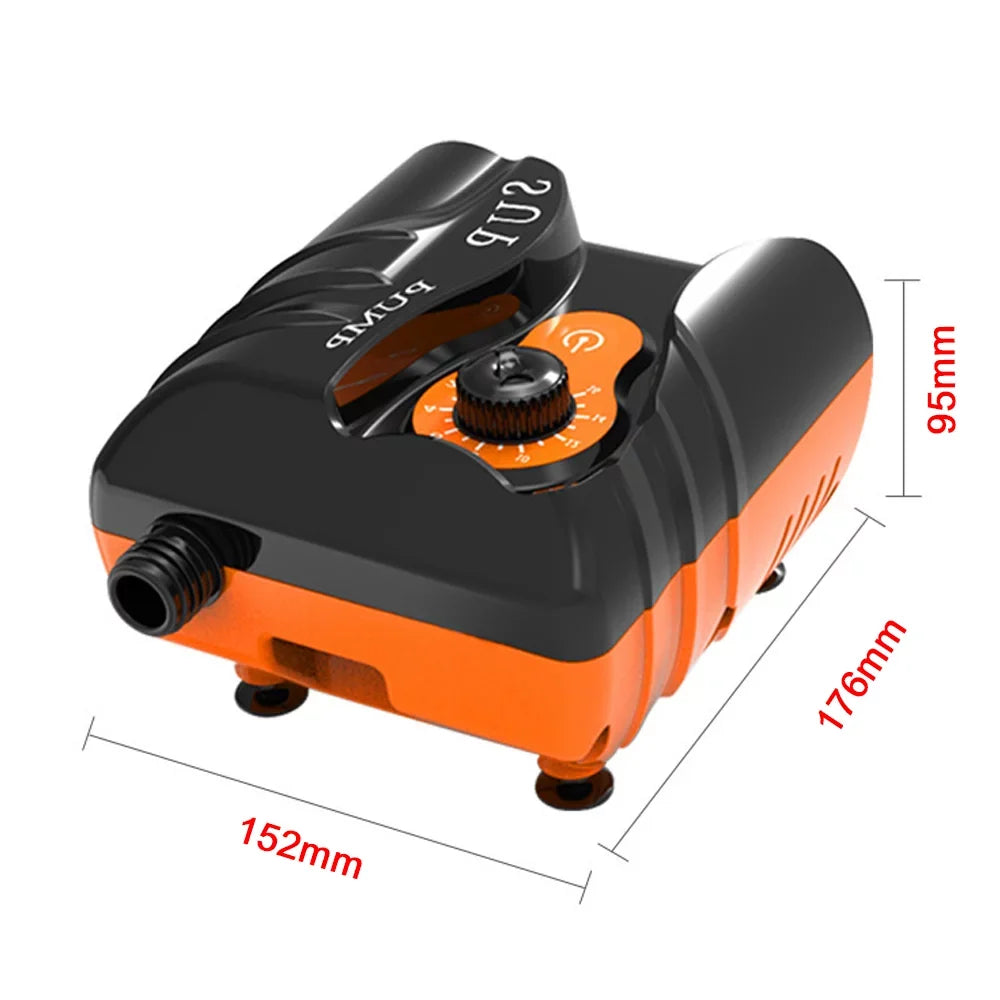 moobody Portable Electric Inflator 16PSI High Pressure Air Pump 110W for Paddle Board Inflatable Pool Boat