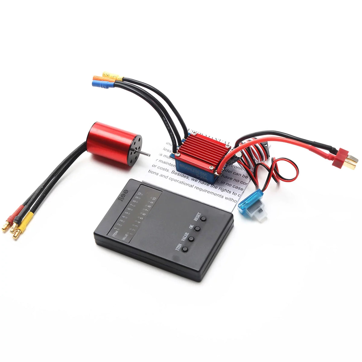 S2435 4800KV Brushless Motor 4P Sensorless 25A Brushless ESC Electric Speed Controller Programming 2.2KG Servo for 116 118 RC Car Truck