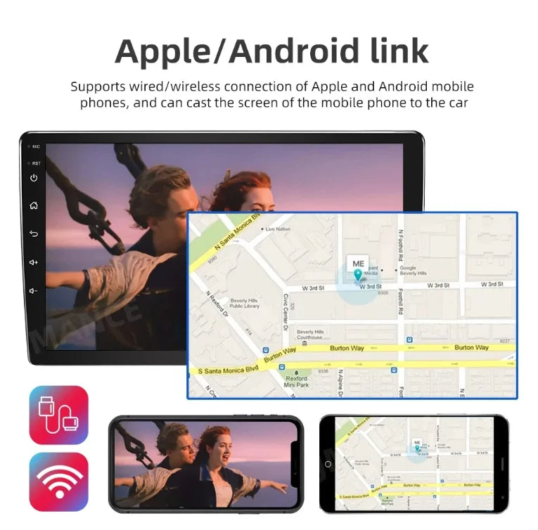 Fit VW Volkswagen Jetta Passat 9" 1280*720 IPS Android 12 Car Stereo Radio Apple Carplay GPS 2+32GB