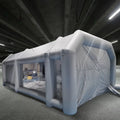 Miumaeov Inflatable Spray Paint Tent Built-in Blower Mobile Portable Giant Paint Spray Booth with Air Filter System and Transparent PVC Windows Inflatable Spray Paint Booth 26x13x10ft
