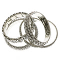 Erica Lyons Pattern Bracelet Set Silver-Tone