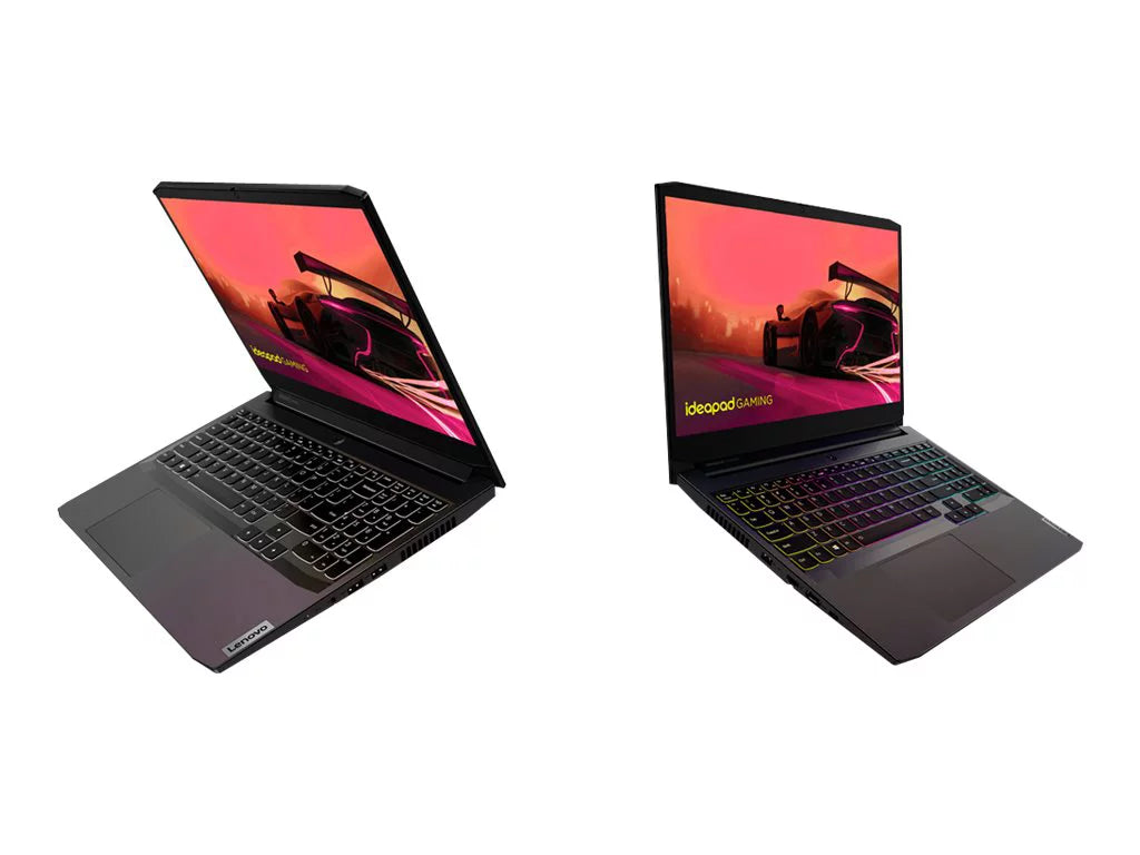 Lenovo IdeaPad Gaming 3 15ACH6 82K2 - 180-degree hinge Arrangement - AMD Ryzen 5 - 5600H / up to 4.2 GHz - Win 11 Home - GF GTX 1650 - 8 GB RAM - 512 GB SSD NVMe - 15.6" IPS 1920 x 1080 (Full HD) @ 120 Hz - 802.11a/b/g/n/ac/ax - shadow black - kbd: US
