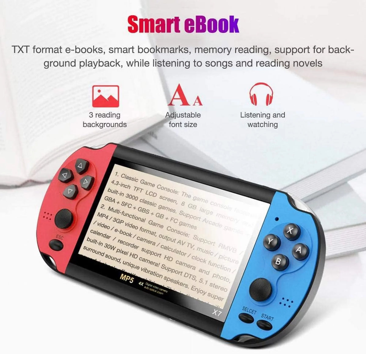 Olivia Classic Retro Video Game Machine With 5.1 Inch HD Screen