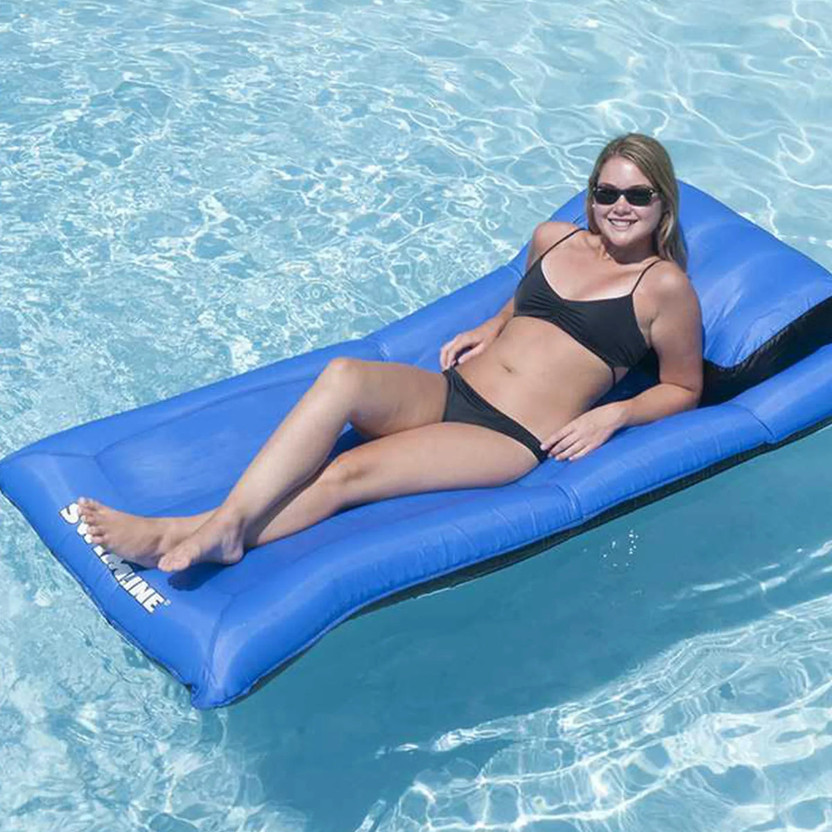 Swimline 9057 Swimming Pool Inflatable Fabric Shield Air Mattress (3 Pack)