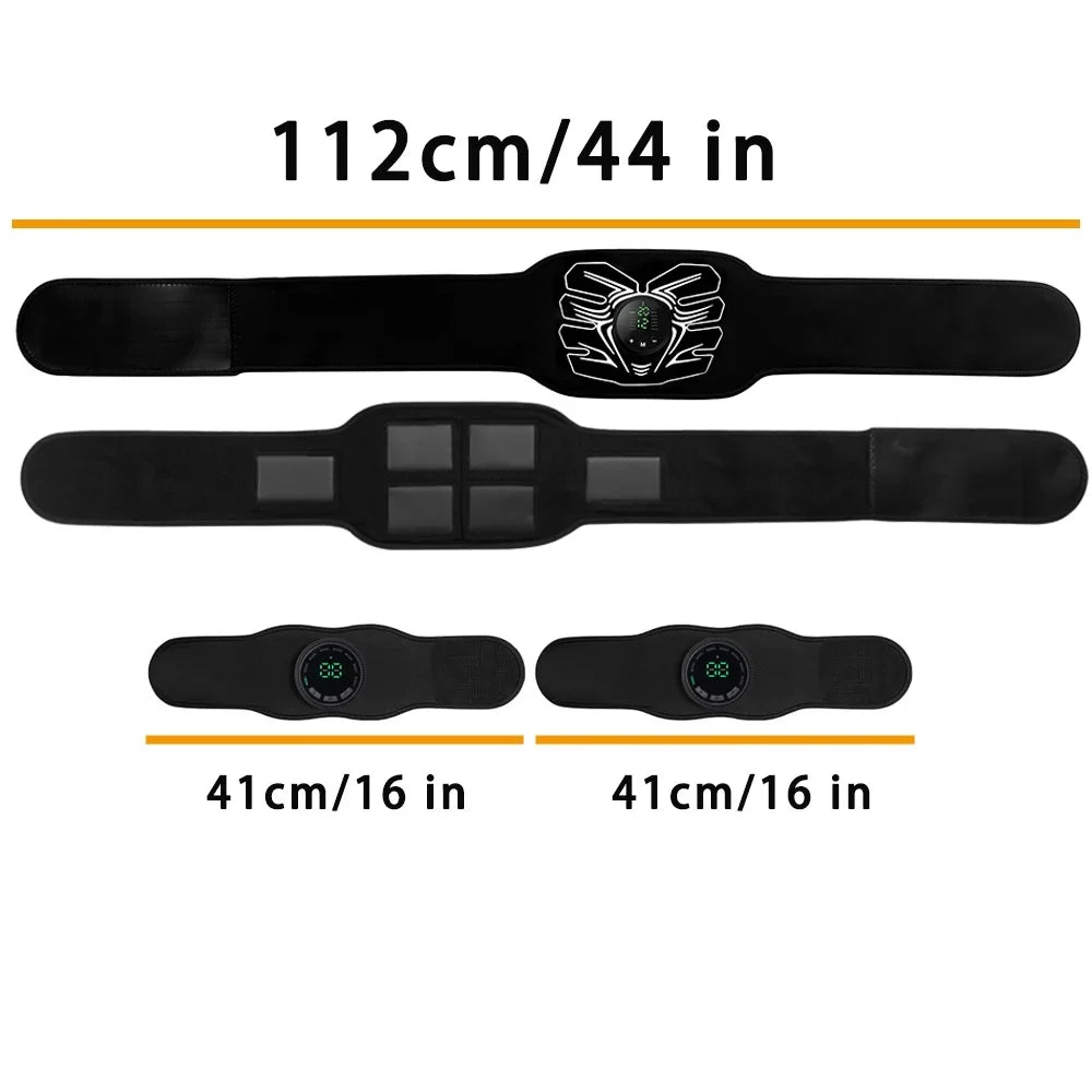 ABS Muscle Stimulator,Ab Machine,Abdominal Toning Belt Workout Portable Ab Stimulator Home Office Fitness Workout Equipment for Abdomen