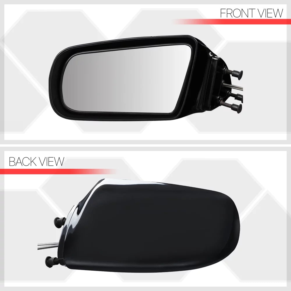 For 1988 to 1994 Cavalier/Sunbird Left Driver Side Car Mirror Manual Operated Rear View Door Espejos 89 90 91 92 93