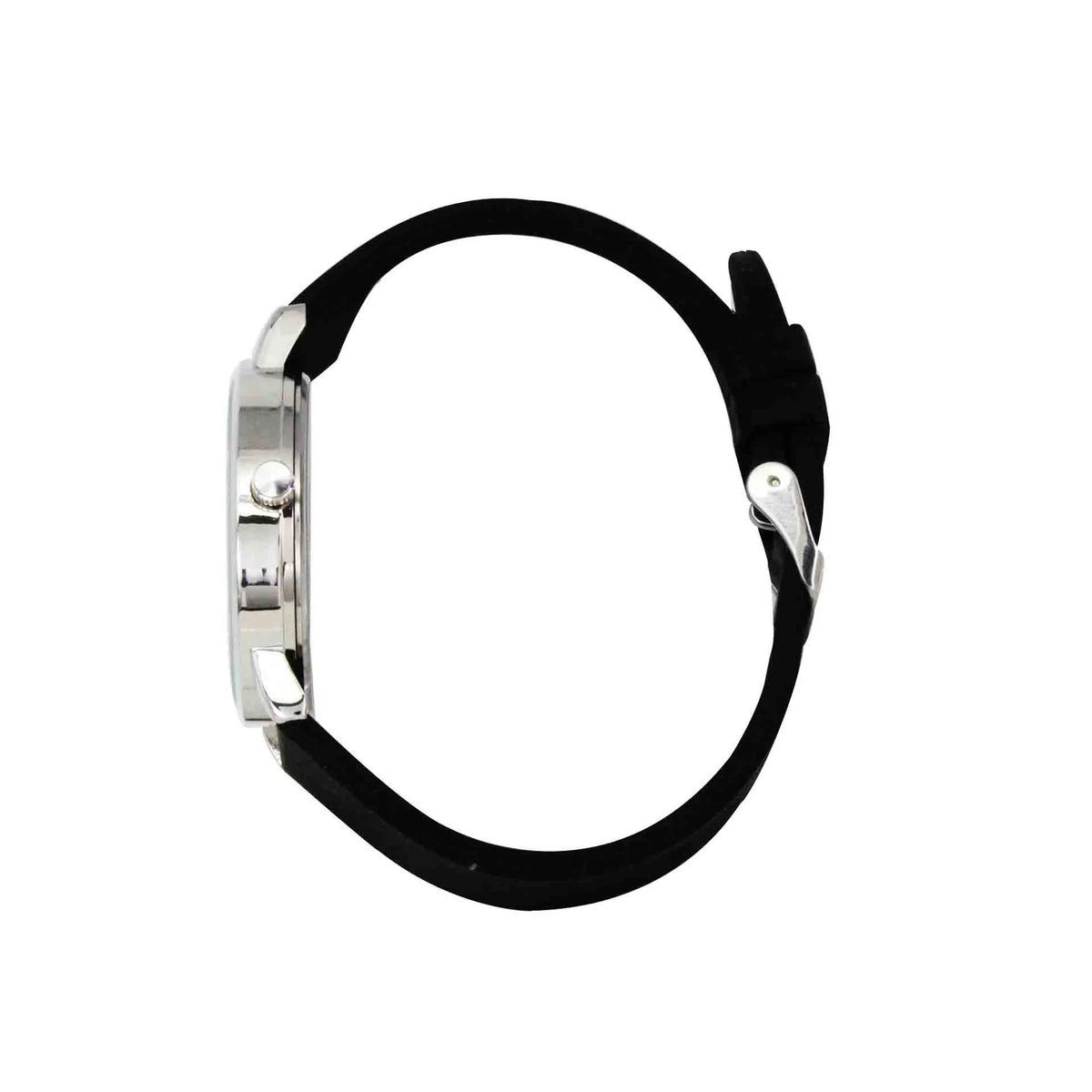Watch for Nurse, Medical Professionals and Students – With Second Hand, Easy Read Dial - Hour & Second Arabic Time Indicator, and Silicone Band with Various Colour choice, Nurse Watch- Black