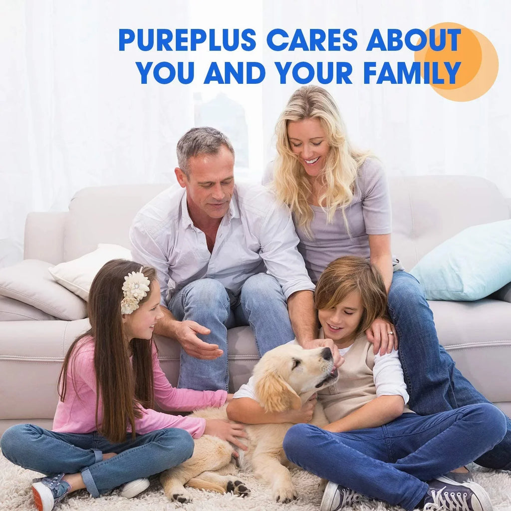 PUREPLUS 10" x 4.5" Whole House Pleated Sediment Filter for Well Water, Replacement Cartridge for GE FXHSC, Culligan R50-BBSA, Pentek R50-BB, DuPont WFHDC3001, American Plumber W50PEHD, GXWH40L, 4Pack