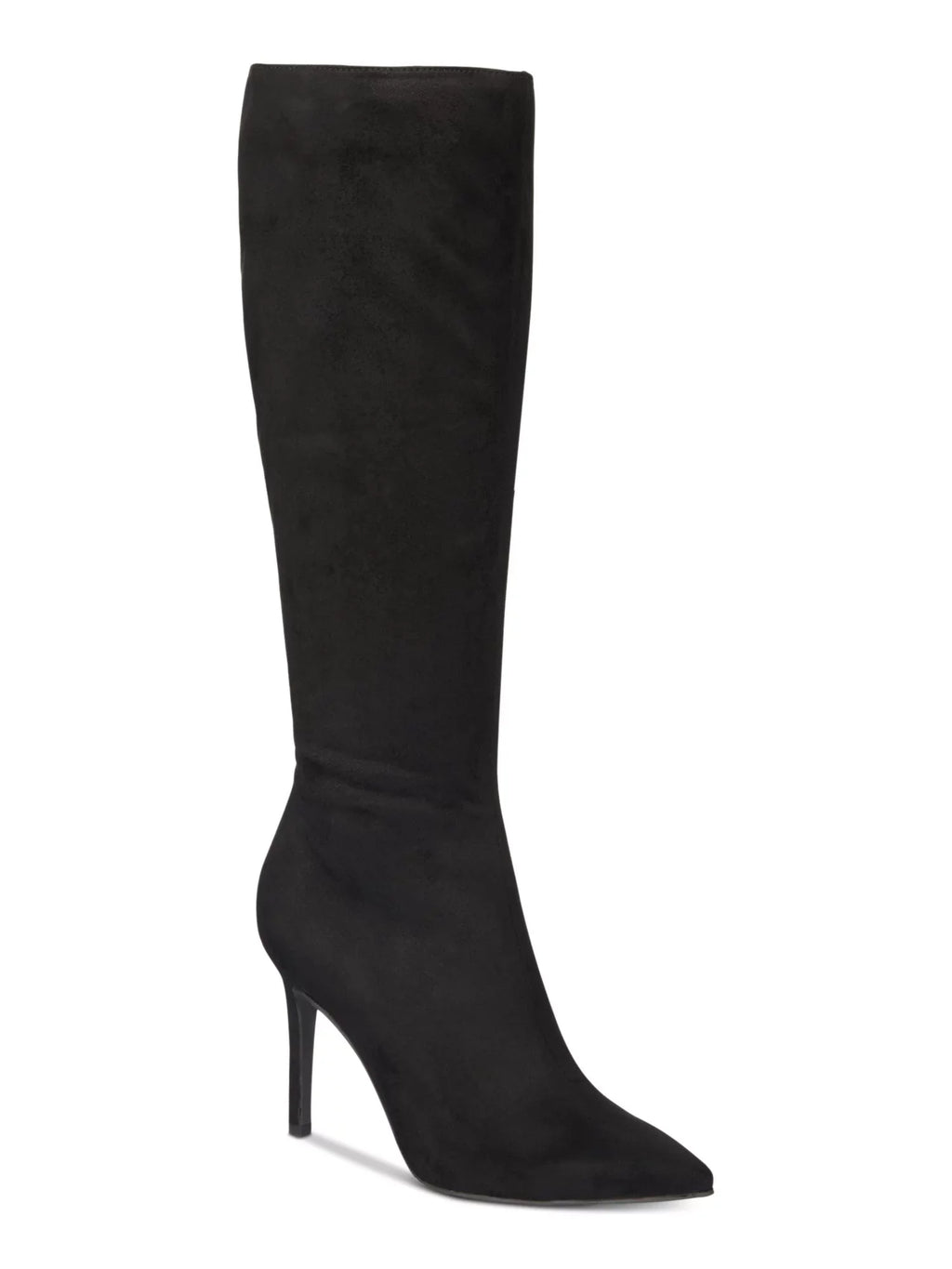 THALIA SODI Womens Black Stretch Gore V-Notch Cushioned Relaxation Rajel Pointed Toe Stiletto Zip-Up Boots Shoes 9.5 M