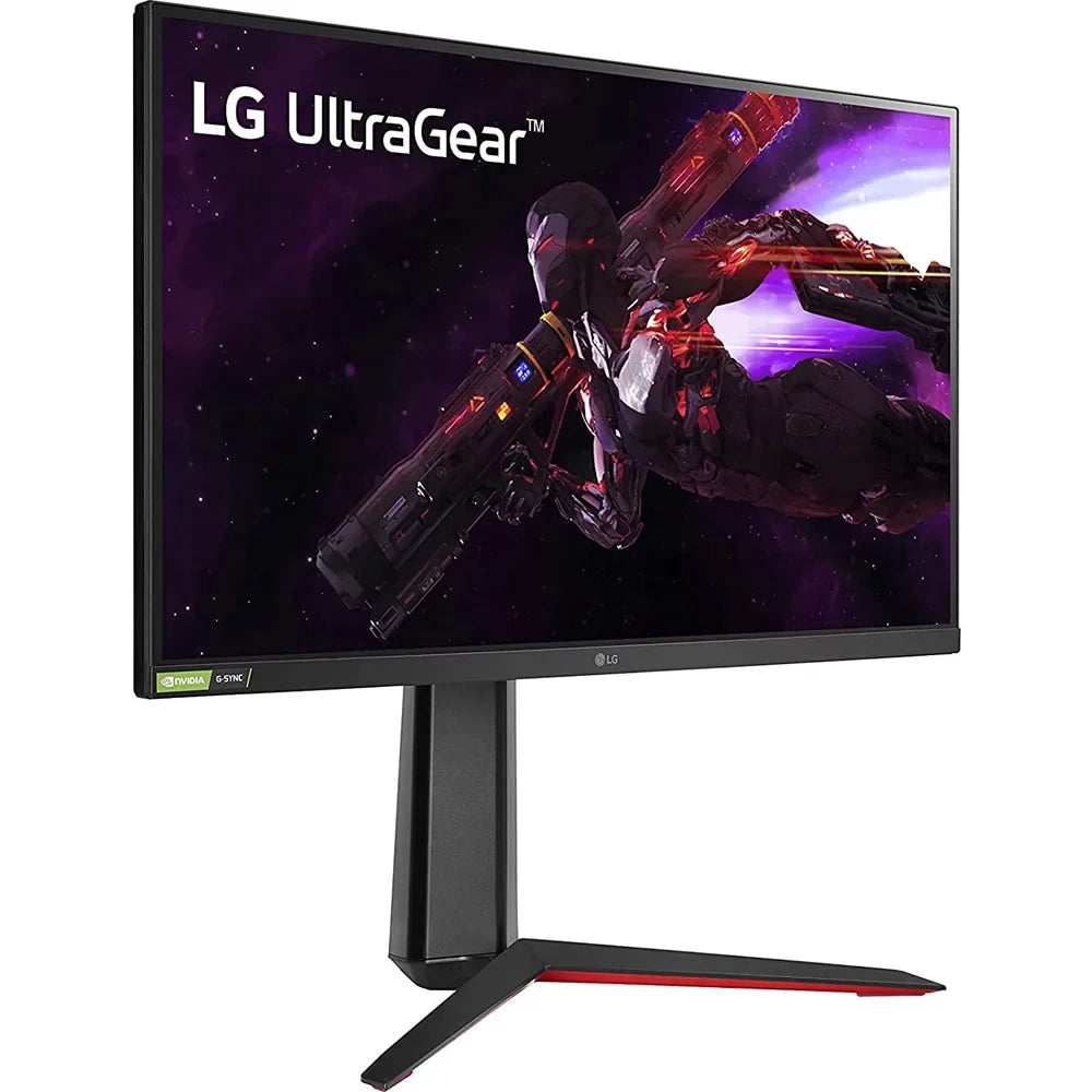 Open Box LG 27GP850-B Ultragear Gaming Monitor 27" QHD (2560 x 1440) Nano IPS Display, 1ms Response Tim, 165Hz, NVIDIA G-Sync Compatible, AMD FreeSync Premium, Tilt/Height/Pivot Adjustable Stand