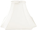 Royal Pattern 10" Square Inverted Cut Corner Lamp Shade White