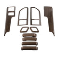 Teledu F150 + Plank Grain Interior Center Console Decoration Trim Shield Kit