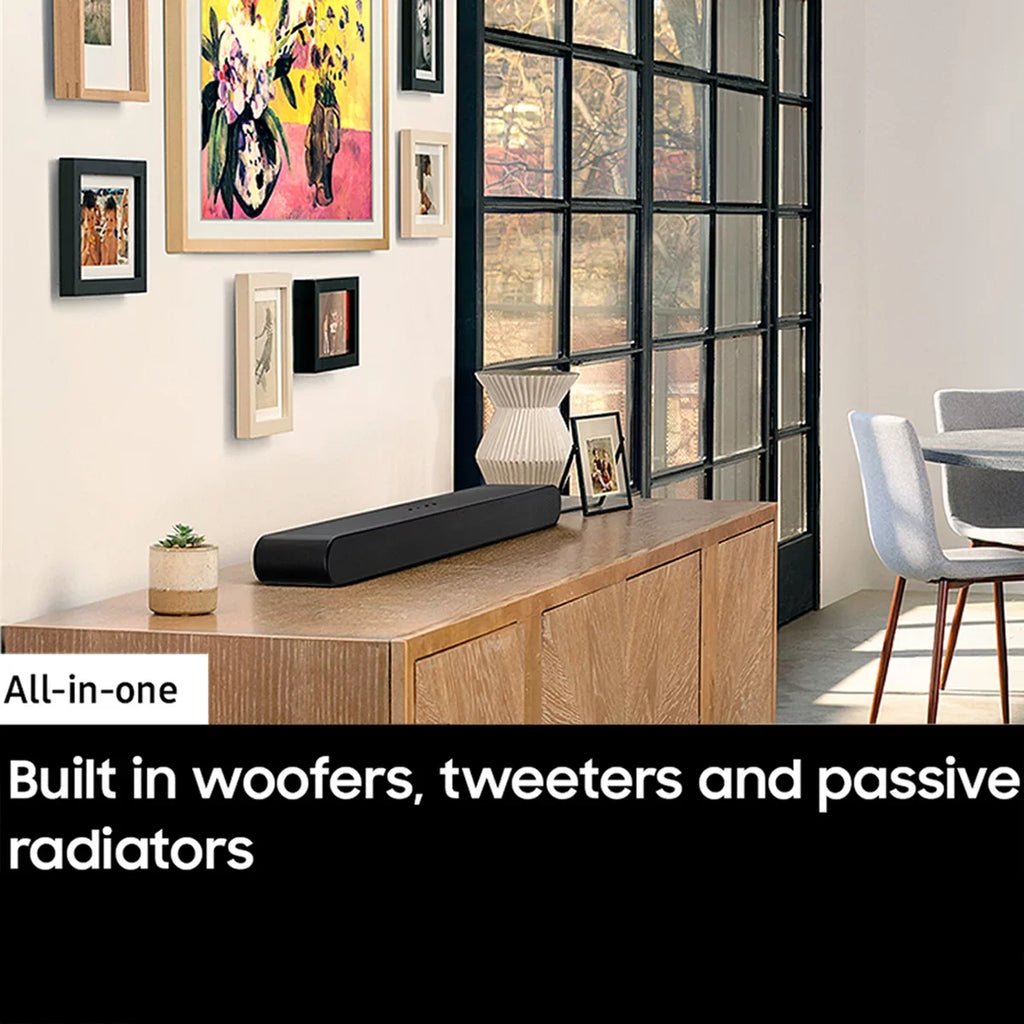 HW-S60B 7.1ch Soundbar with SWA-9200S Wireless Surround Rear Speakers and SWA-W510 Subwoofer (2022)