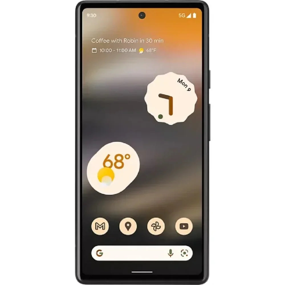 Refurbished Google GA02998USPP Pixel 6A, 128GB Black 12 (MP) Megapixels 6.1 in 5G Smartphone