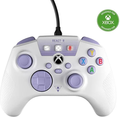 Turtle Beach REACT-R White XB [GAMES ACCESSORIES] Xbox One, Xbox Series X , White, Controller, PC Games