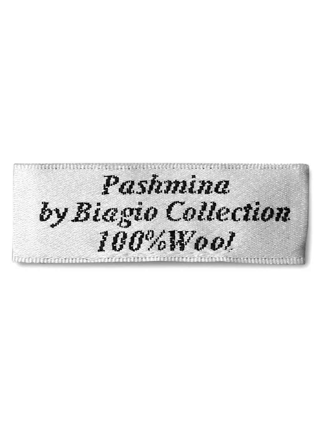 Biagio 100% Wool Pashmina Strong Scarf BLACK Color Womens Shawl Wrap Scarves