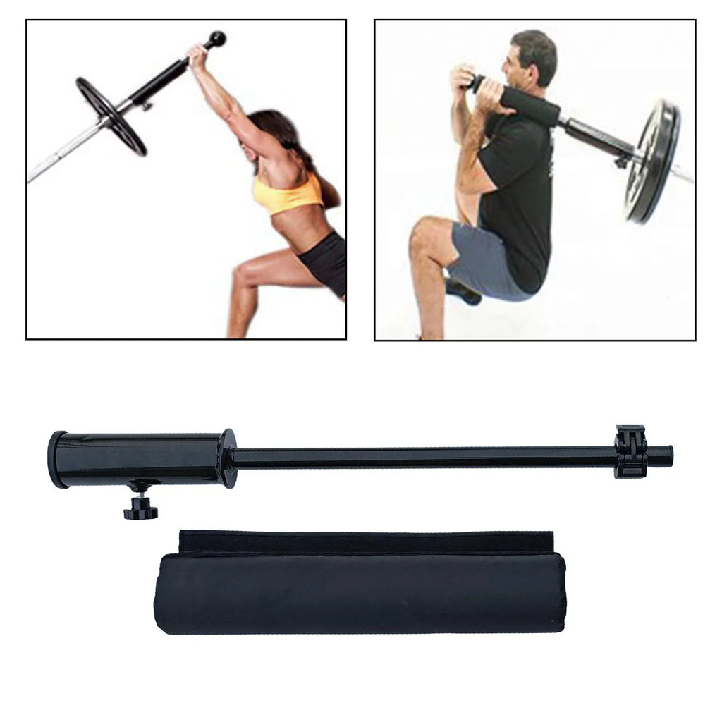 Fitness Barbell Deadlift Training Handle Attachment Exercise for 2 inch Bar Landmine Attachment for Weight Lifting Triceps Biceps Accs Bar with Enclosure