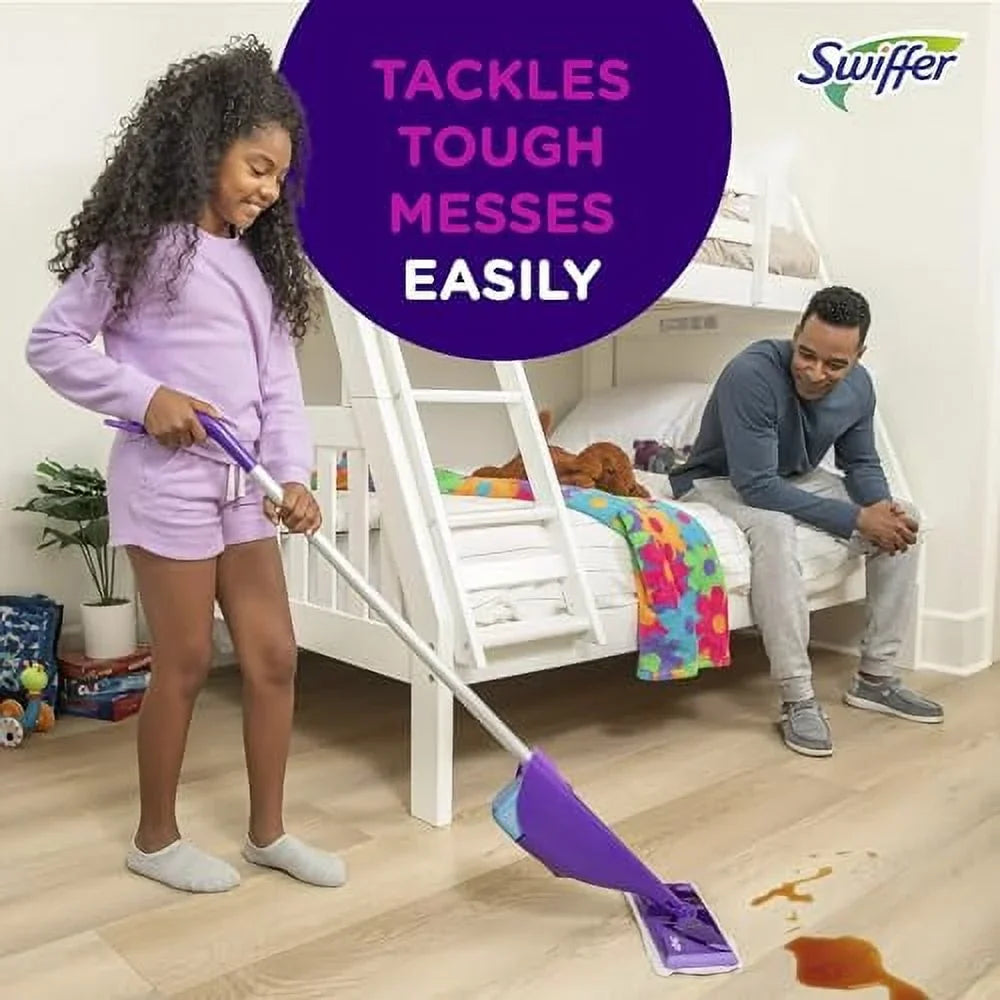 Swiffer WetJet Timber Floor Cleaner Spray Mop Pad Refill, Multi Surface, 24 Count