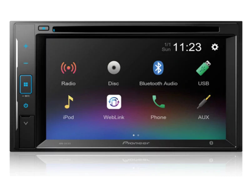 Pioneer DMH-241EX Touchscreen Digital Media Receiver with Bluetooth + License Plate Backup CameraPioneer DMH-241EX Touchscreen Digital Media Receiver with Bluetooth + License Plate Backup Camera