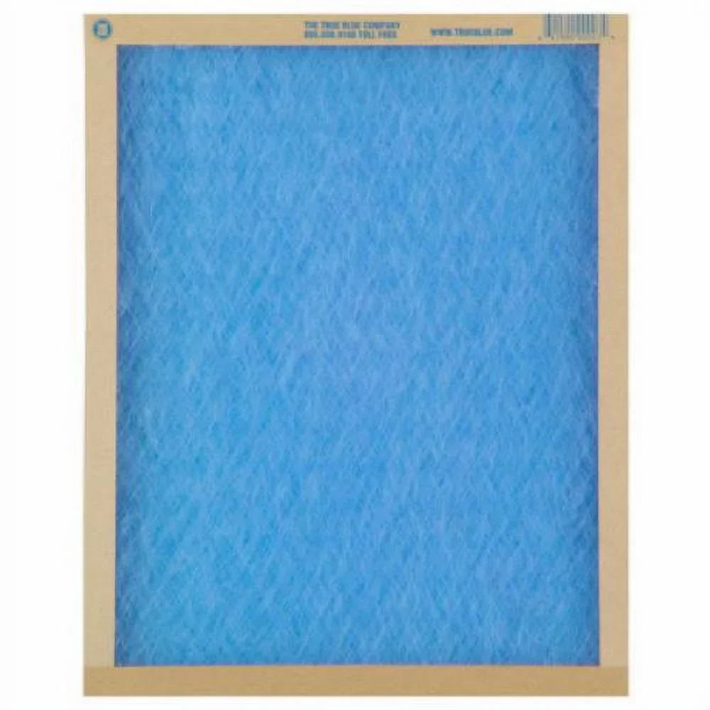True Blue 118241 18" x 24" x 1" Flat Panel Spun Fiberglass Disposable Furnace Air Filter MERV 2 - Quantity of 12