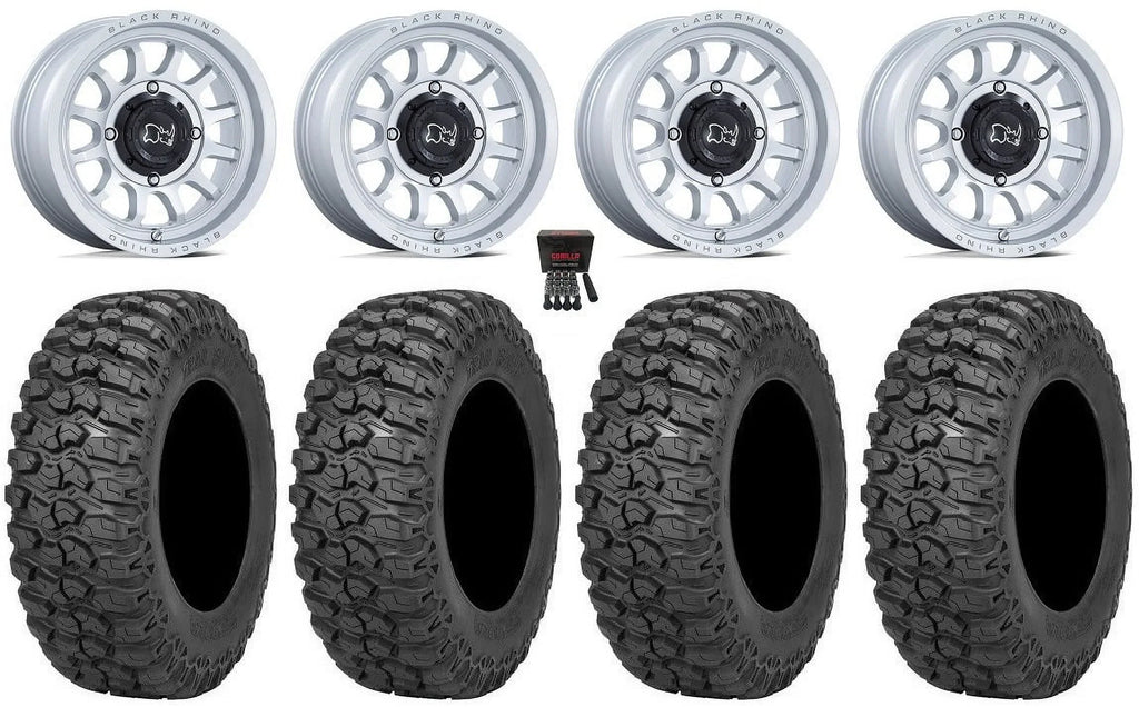 Black Rhino Rapid 15" Wheels Si 32" Trail Saw 2.0 Tires Sportsman RZR Ranger