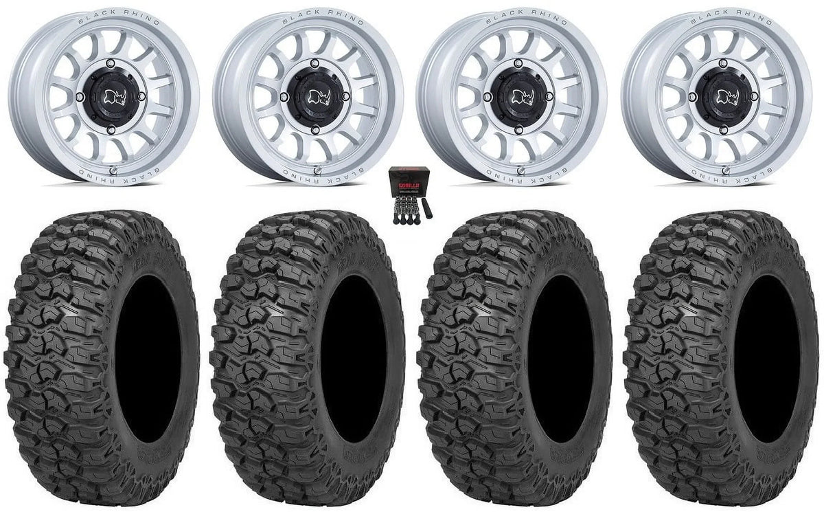 Black Rhino Rapid 15" Wheels Si 32" Trail Saw 2.0 Tires Sportsman RZR Ranger