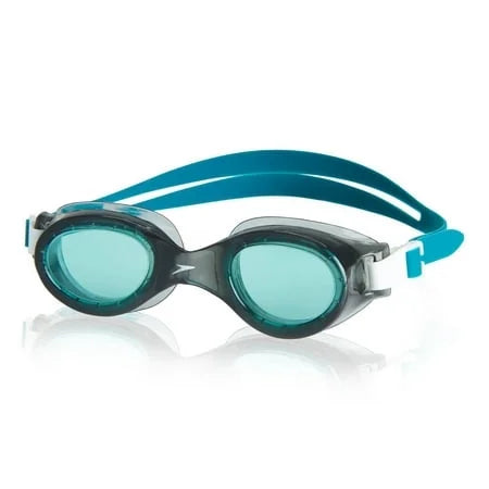 Speedo Adult Boomerang Goggles, Waterproof Anti Fog UVA/UVB Protection No Leaking Swimming, FlexFit Monument clear