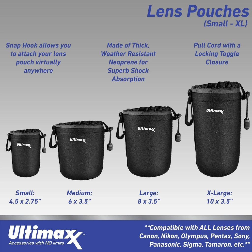 Ultimaxx Advanced Nikon AF 24-85mm f/2.8-4D IF Lens Bundle - Includes: Water-Resistant Lens Pouch, 2.2x Telephoto Zoom Lens Attachment, Protective UV Filter & More (16pc Bundle)
