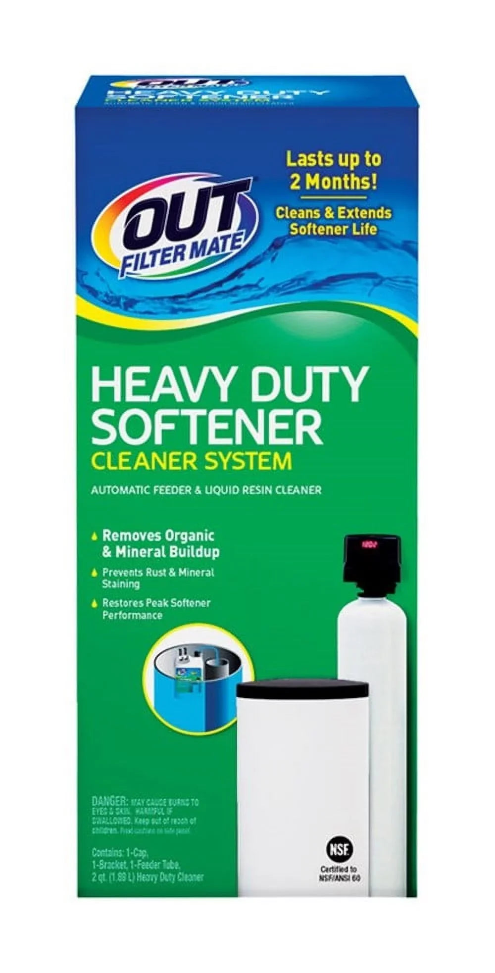 OUT Filter Mate Softener Cleaner System Kit Liquid 64 oz