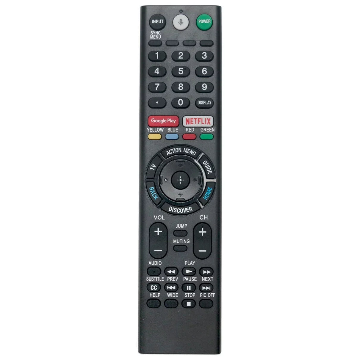 New RMF-TX201U Voice Replace Remote for Sony TV XBR-55A1E XBR-65A1E XBR-75Z9D