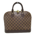 Pre-Owned LOUIS VUITTON Alma handbag Brown Ebene Damier PVC coated canvas N51131 (Good)