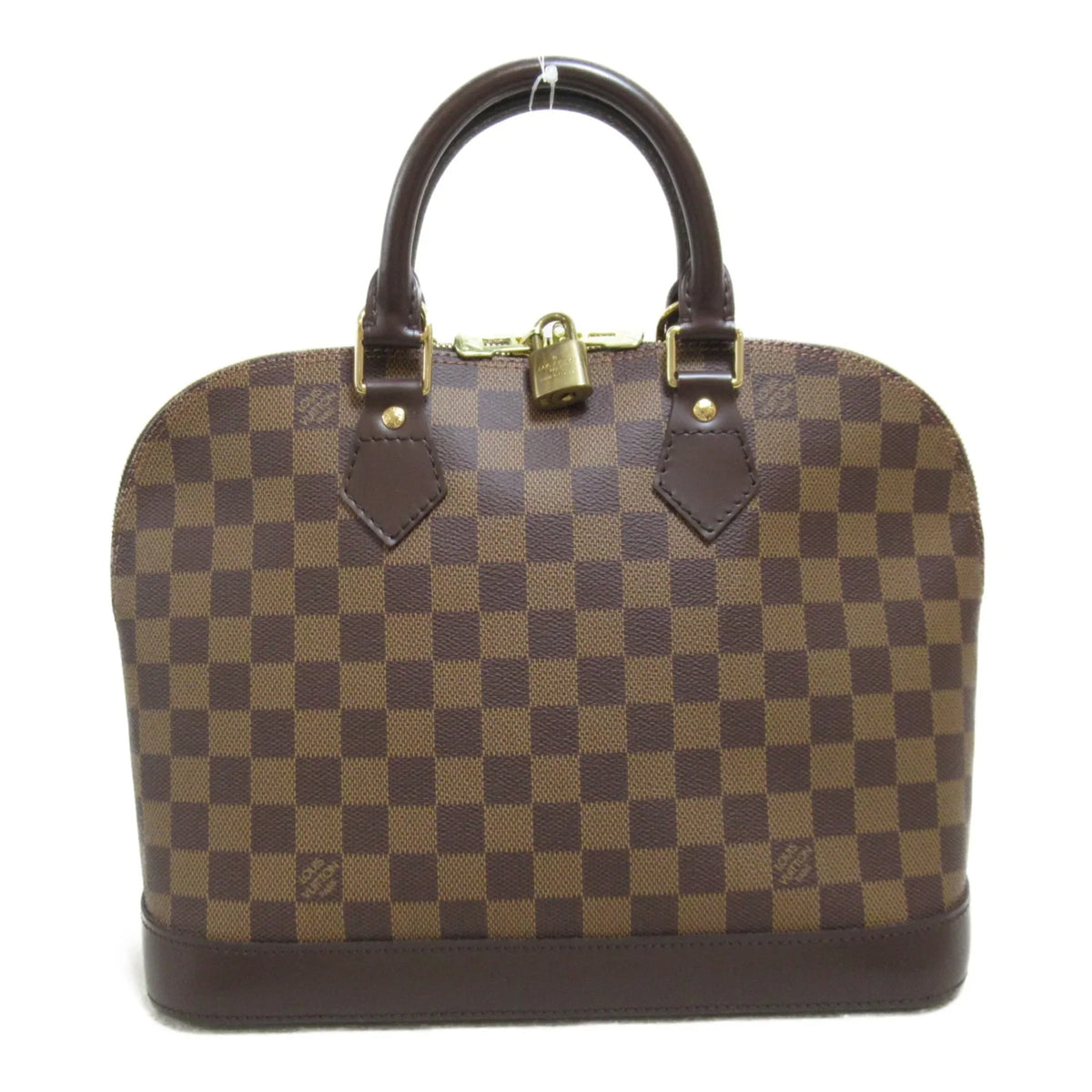 Pre-Owned LOUIS VUITTON Alma handbag Brown Ebene Damier PVC coated canvas N51131 (Good)
