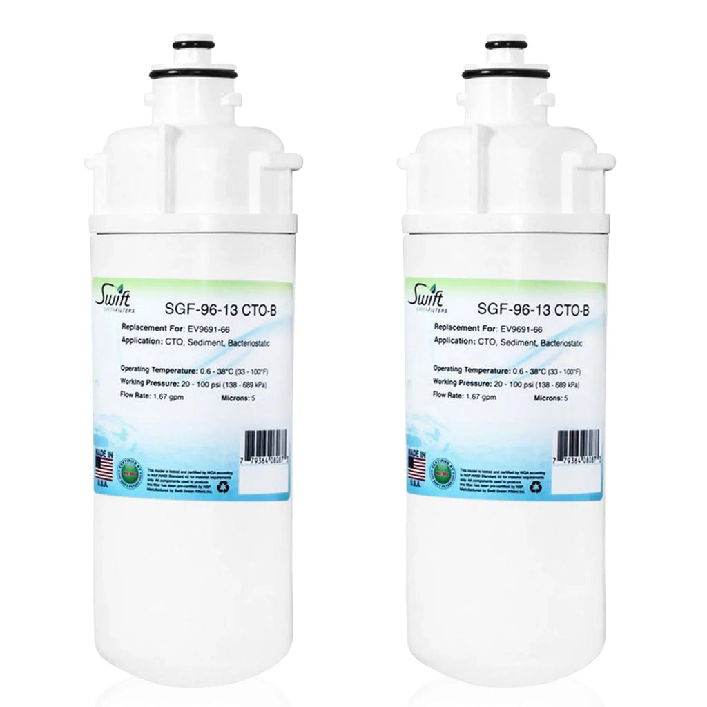 Swift Green Filters SGF-96-13 CTO-B Compatible Commercial Water Filter for EV9691-66, Made in USA (Pack of 2)