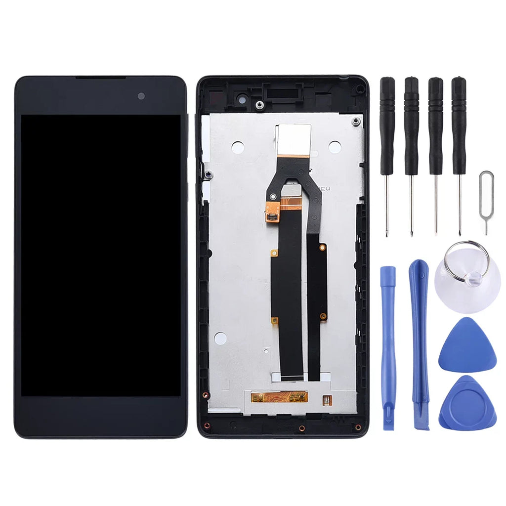 Cellphone Repair Parts OEM LCD Screen for Sony Xperia E5 F3311 F3313 Digitizer Full Assembly with Frame