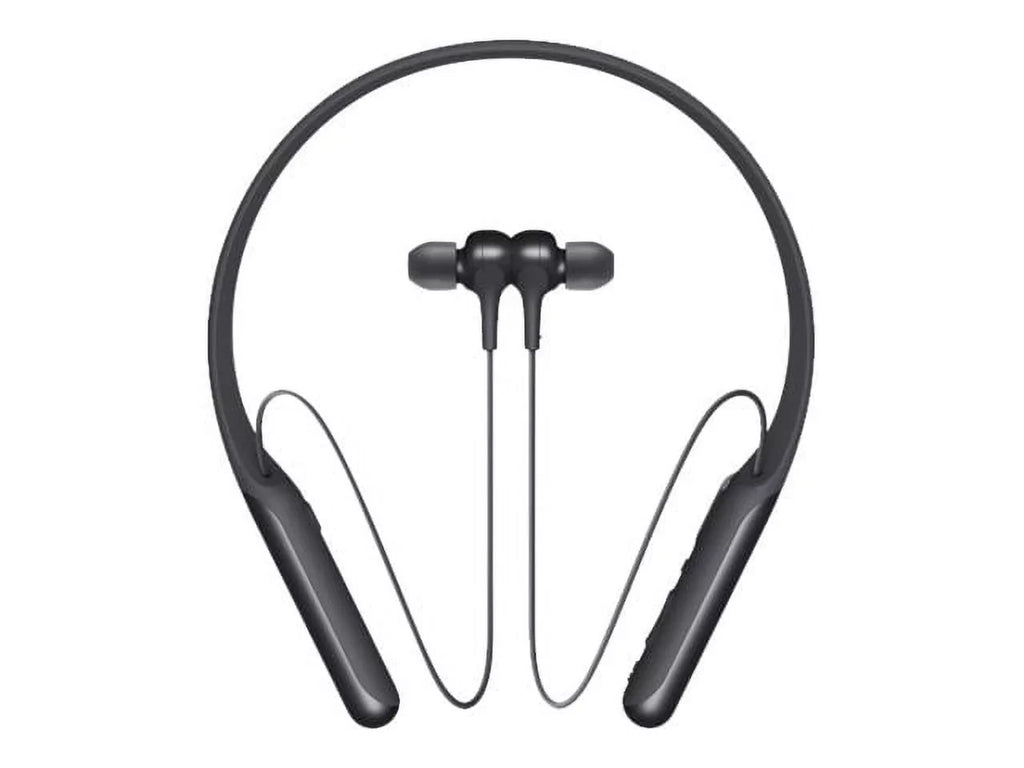 Sony WI-C600N - Earphones with mic - in-ear - behind-the-neck mount - Bluetooth - wireless - NFC - active noise canceling - black