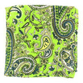 M & F Western Men's Paisley Silk Wild Rag Lime One Size